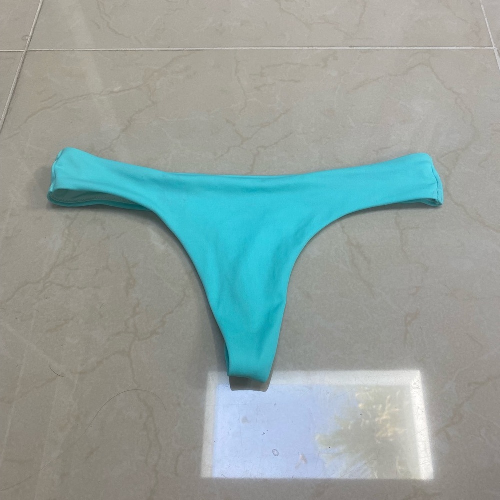 VS PINK Turquoise Bikini Thong Bottom